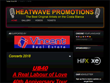 Tablet Screenshot of heatwavepromotions.com
